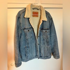 Levi’s Sherpa denim jacket.